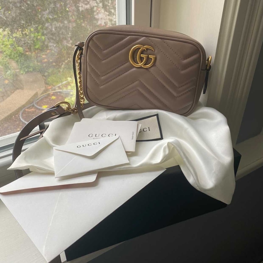 ❗️SOLD❗️Gucci mini marmont bag- dusty pink - Picture 2 of 10